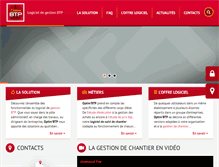 Tablet Screenshot of optimbtp.fr